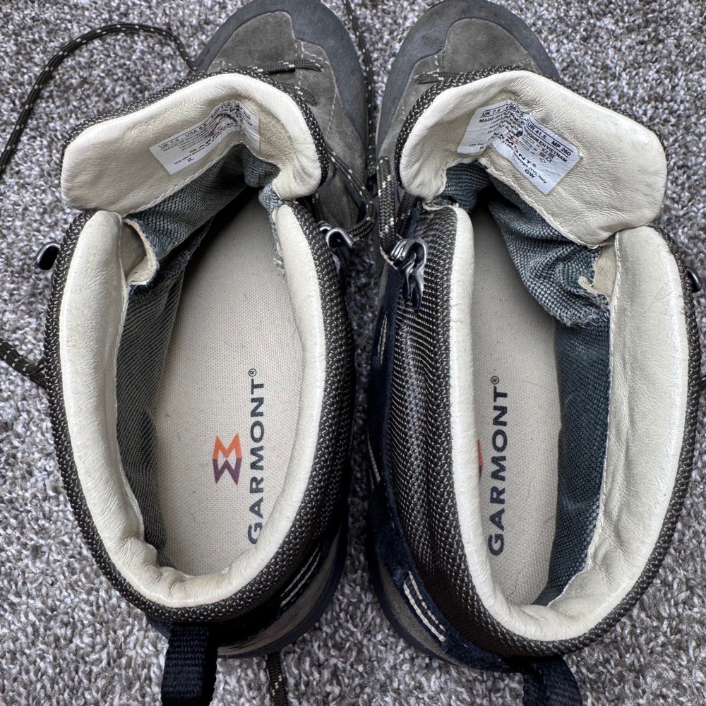 Garmont Santiago Mid GTX Men's Hiking Boots Grey Black Gore-Tex Vibram Sz 8.5 - Picture 10 of 12